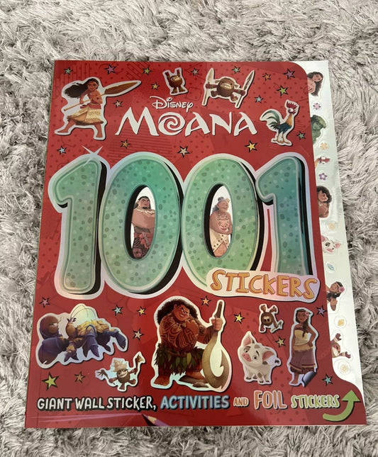 Brand New Disney Moana 1001 Sticker Activity Book