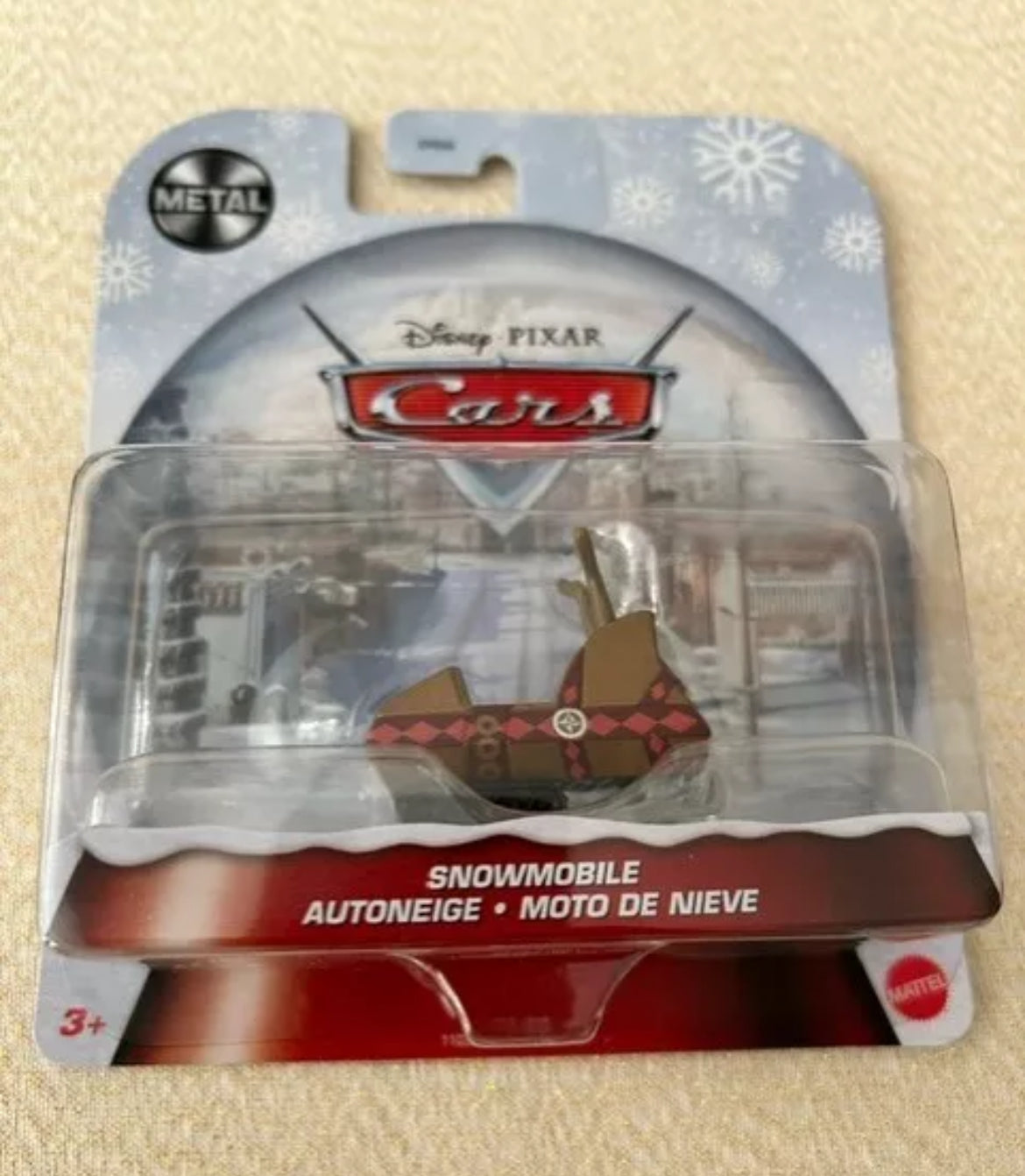 Brand New Disney Cars Winter Die-cast Snowmobile